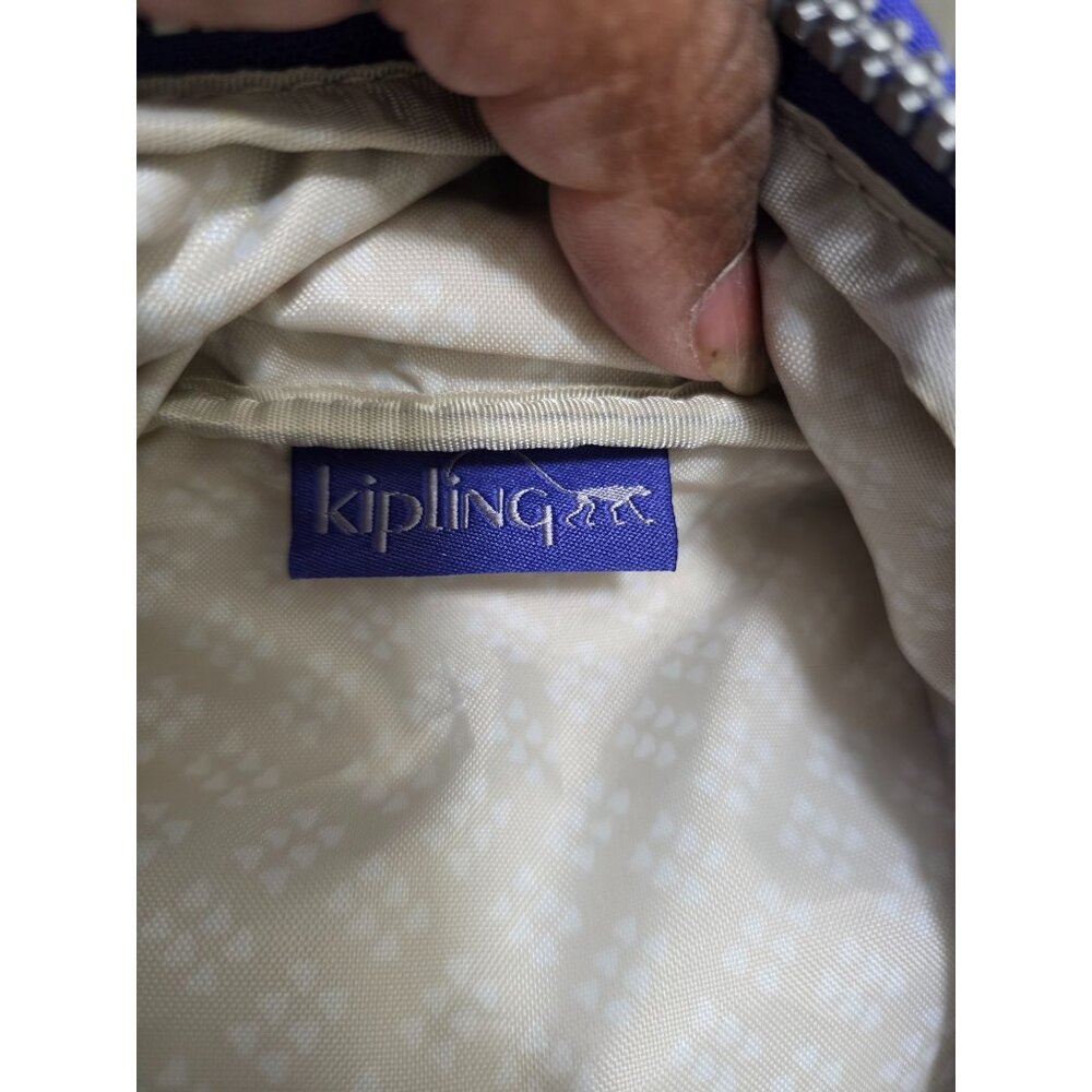 Kipling Blue Nylon Backpack Adjustable Straps Fro… - image 6